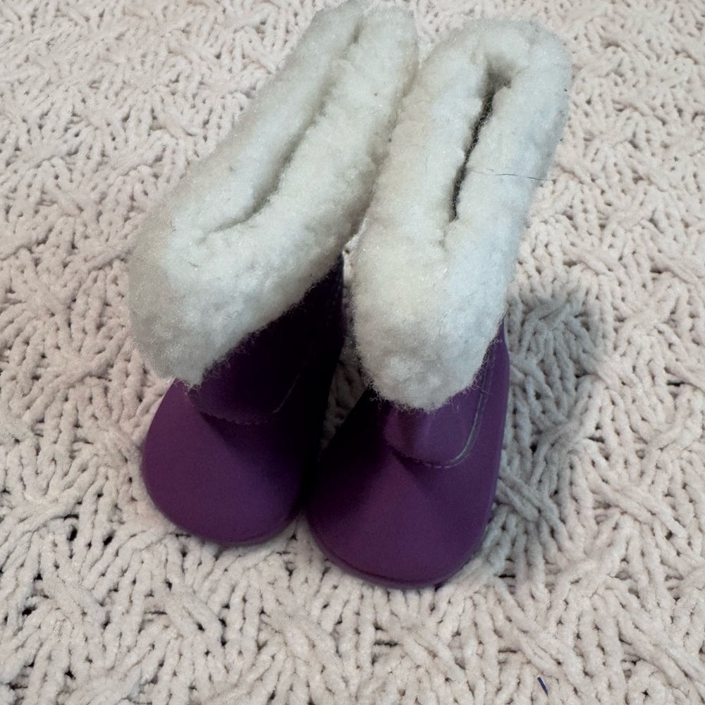 American Girl Purple Winter Boots